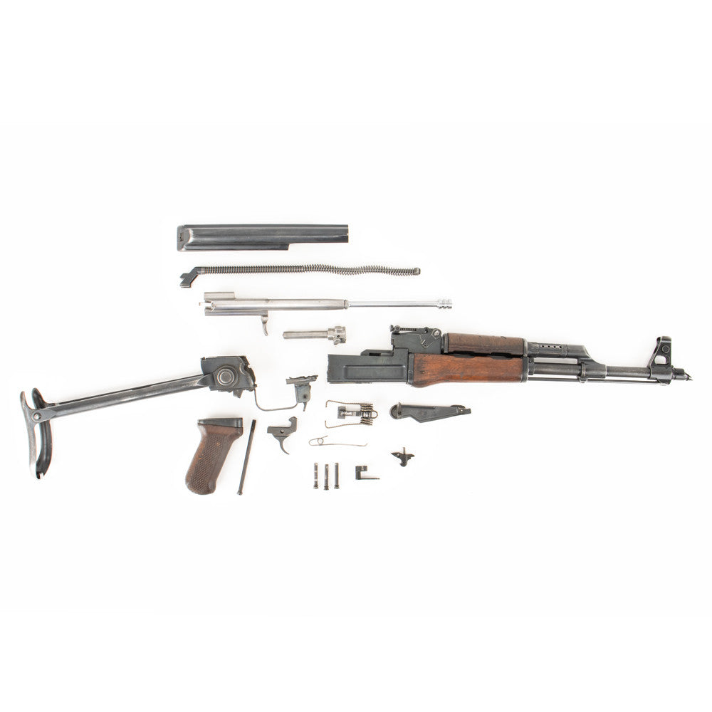 Polish Circle 11 KBK wz. 1959 Underfolder Stock Milled AK Parts Kit with Original Barrel & Matching Numbers #10377
