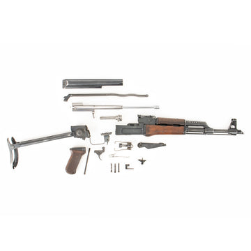 Polish Circle 11 KBK wz. 1959 Underfolder Stock Milled AK Parts Kit with Original Barrel & Matching Numbers #10377