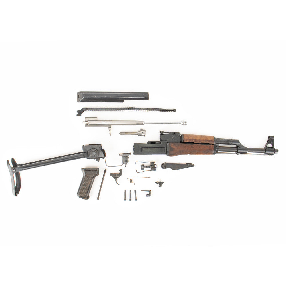 Polish Circle 11 KBK wz. 1960 Underfolder Stock Milled AK Parts Kit with Original Barrel & Matching Numbers #15843