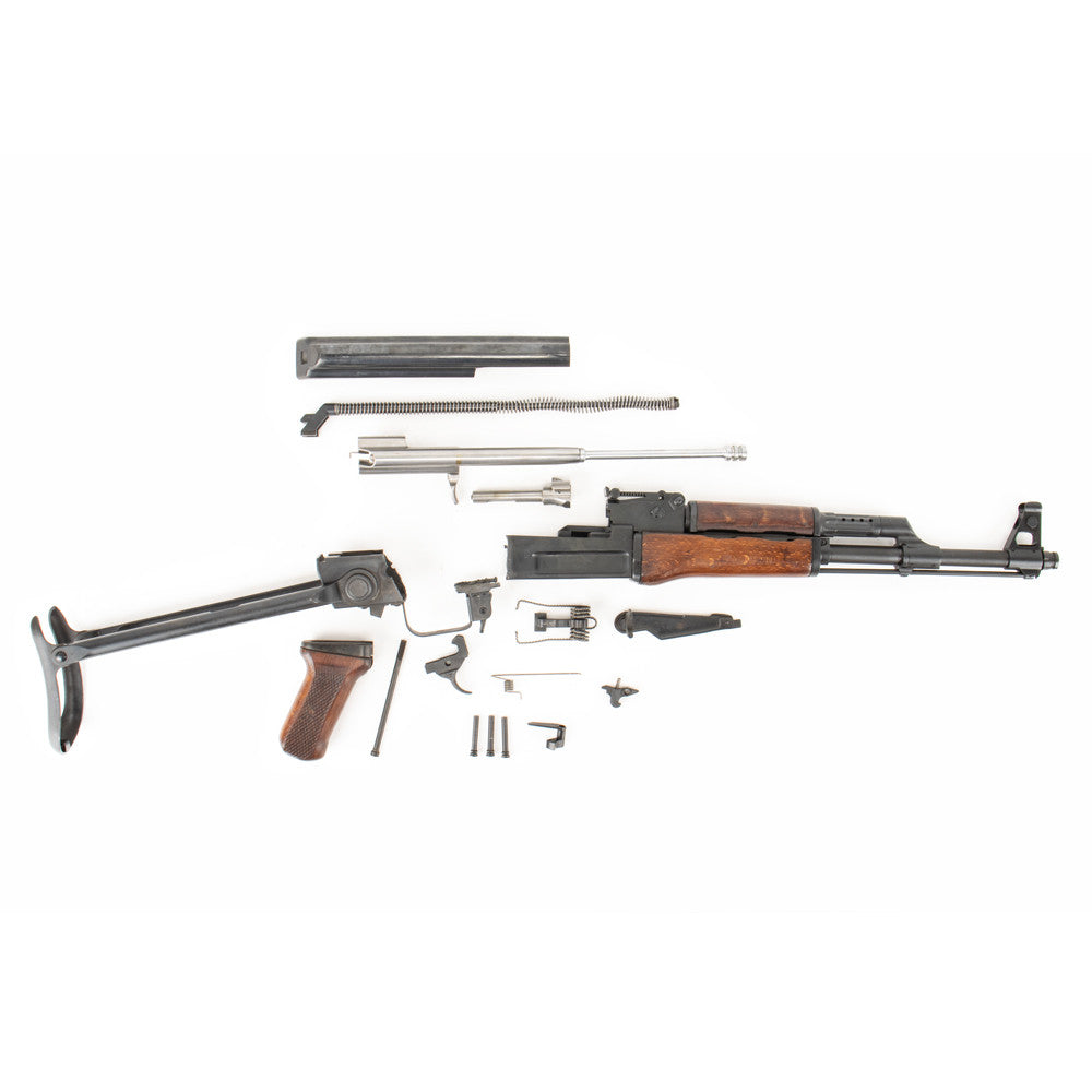 Polish Circle 11 KBK wz. 1964 Underfolder Stock Milled AK Parts Kit with Original Barrel & Matching Numbers #07443