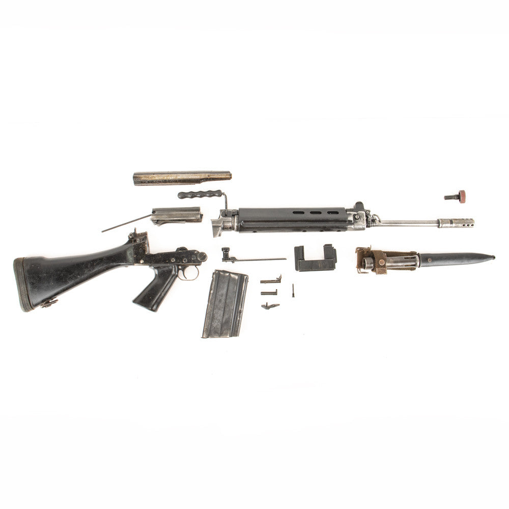IMBEL FN FAL Metric (M964) 7.62x51 NATO / .308 Win Parts Kit with Original Barrel, Bayonet & Scabbard, 20 Rd Magazine