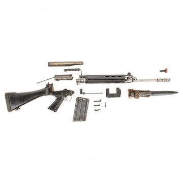 IMBEL FN FAL Metric (M964) 7.62x51 NATO / .308 Win Parts Kit with Original Barrel, Bayonet & Scabbard, 20 Rd Magazine
