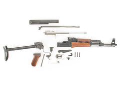 Polish Circle 11 KBK wz. 1965 Underfolder Stock Milled AK Parts Kit with Original Barrel & Matching Numbers #12209