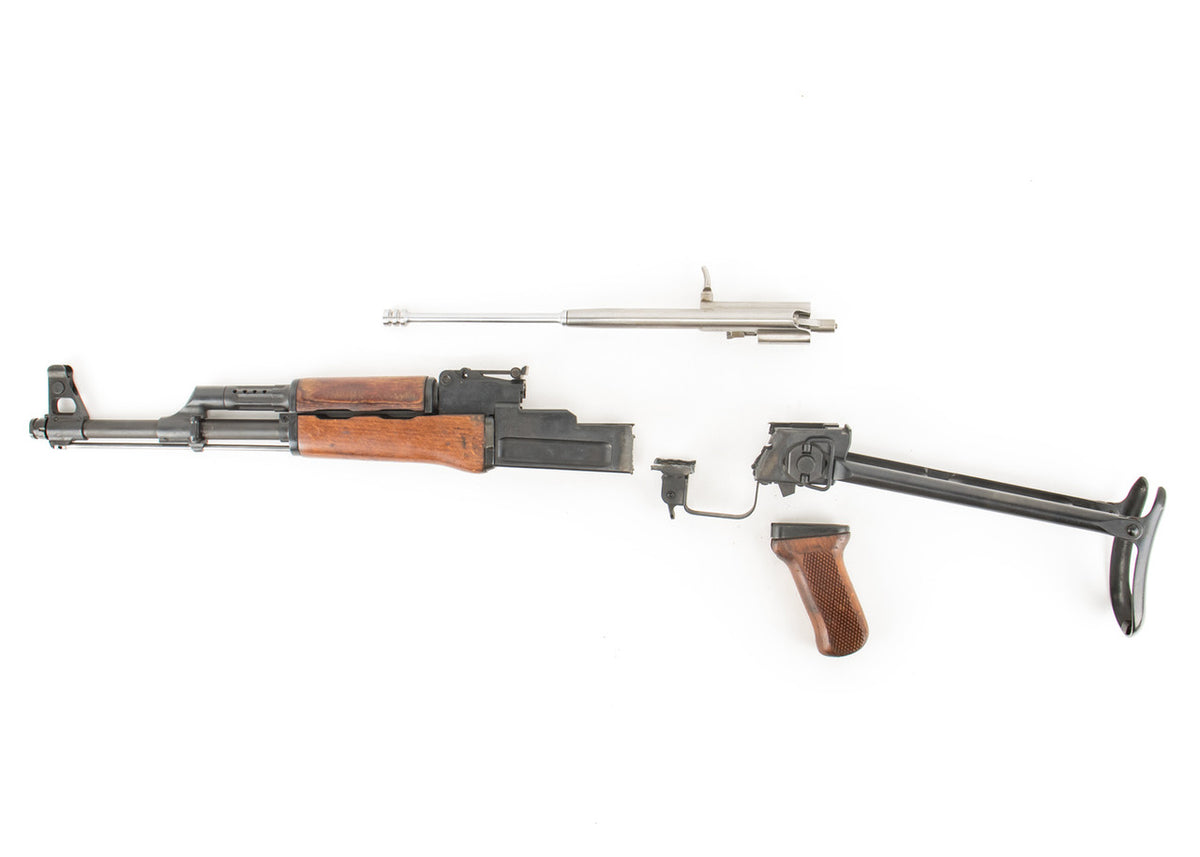 Polish Circle 11 KBK wz. 1965 Underfolder Stock Milled AK Parts Kit with Original Barrel & Matching Numbers #12209