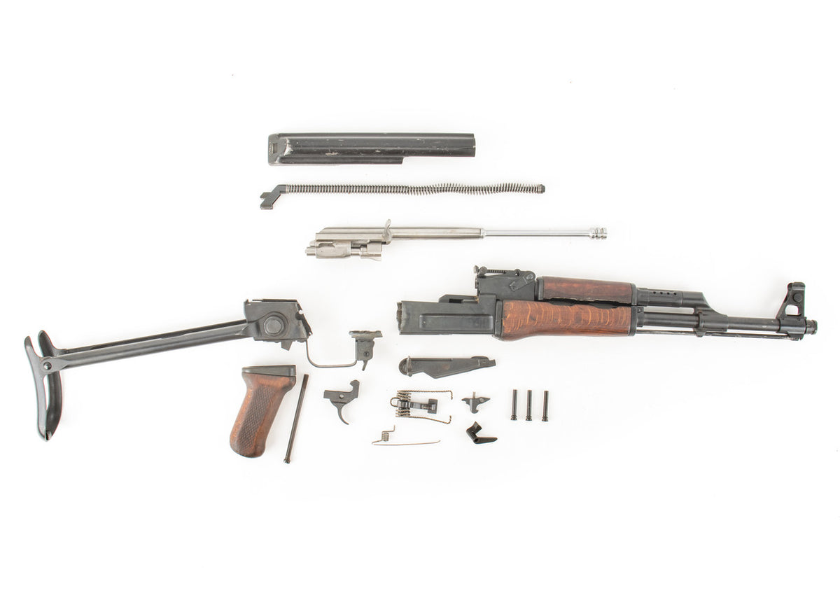 Polish Circle 11 KBK wz. 1960 Underfolder Stock Milled AK Parts Kit with Original Barrel & Non-Matching Numbers #13666
