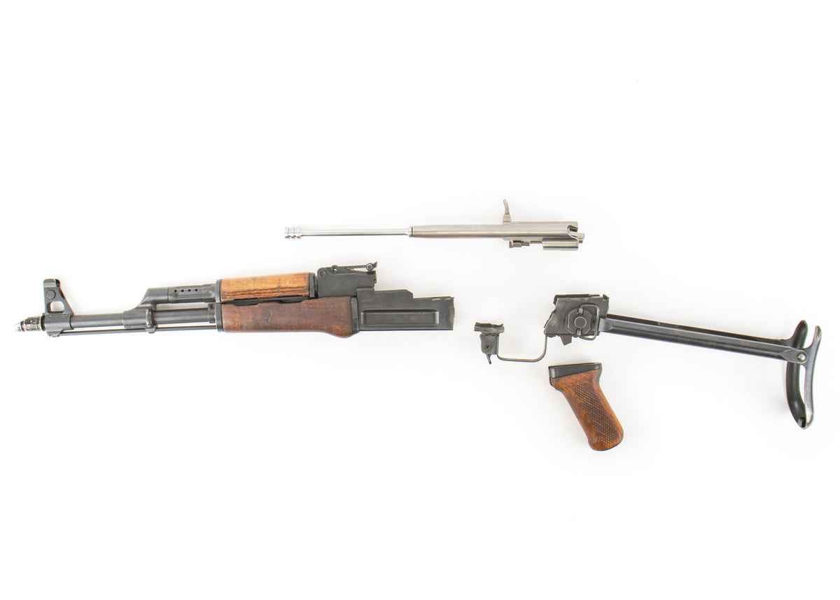 Polish Circle 11 KBK wz. 1960 Underfolder Stock Milled AK Parts Kit with Original Barrel & Non-Matching Numbers #02940