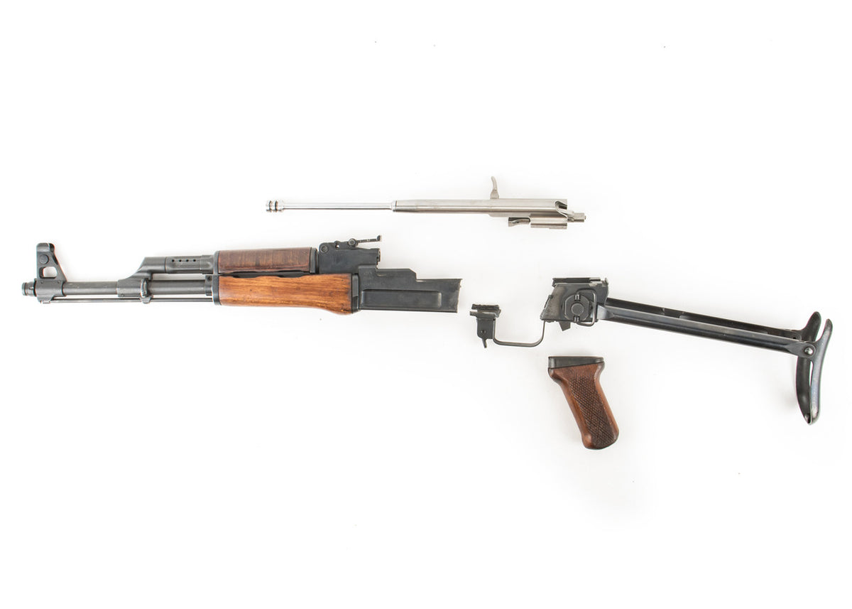 Polish Circle 11 KBK wz. 1960 Underfolder Stock Milled AK Parts Kit with Original Barrel & Matching Numbers #05785