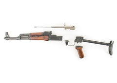 Polish Circle 11 KBK wz. 1960 Underfolder Stock Milled AK Parts Kit with Original Barrel & Matching Numbers #12564