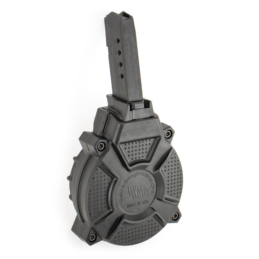 ProMag 9mm Luger 50rd G43  Black Drum Glock Compatible
