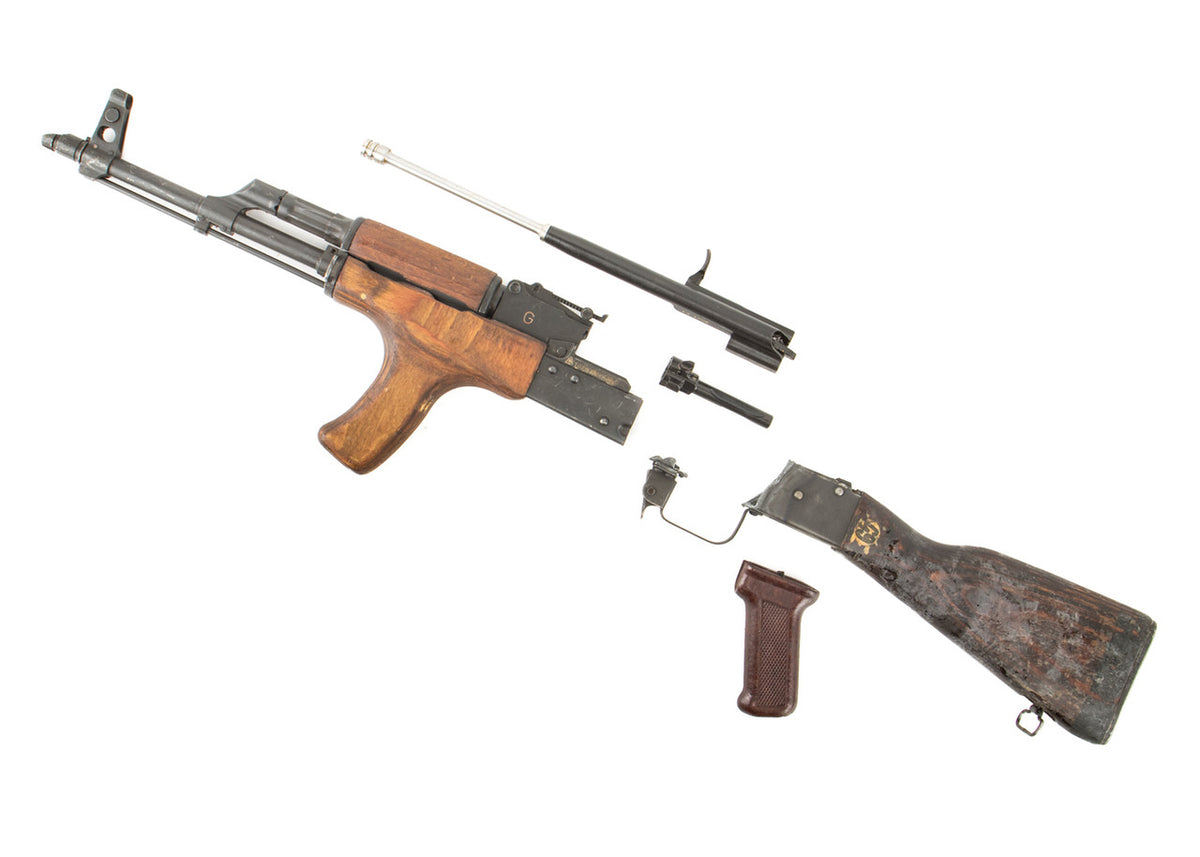 Romanian G AKM Parts Kit 7.62x39mm - DONG Handguard with Wooden Buttstock & Original Cugir Barrel - Very Good