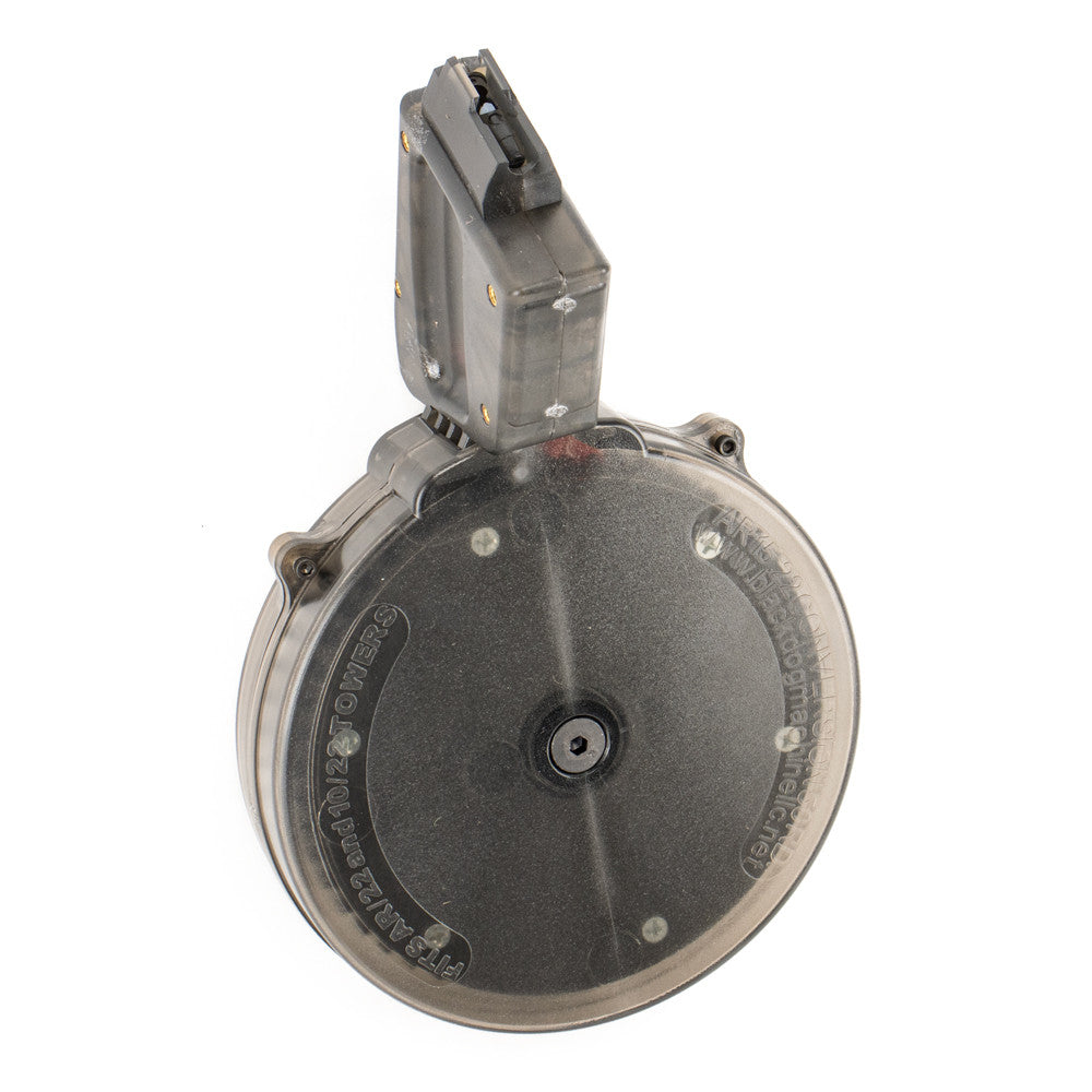 Black Dog Machine AR-15 .22 LR 50 Round Drum Magazine (Atchisson/Ciener Compatible)
