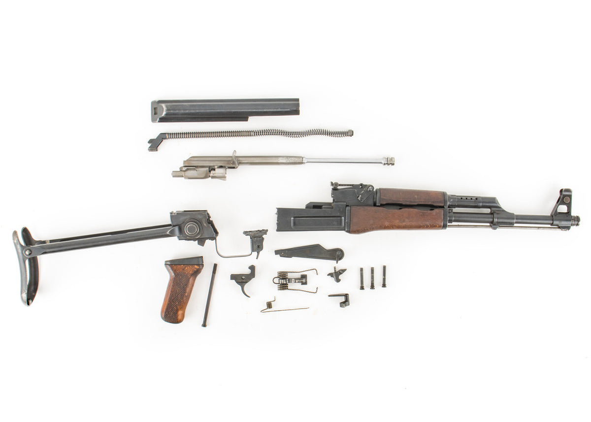 Polish Circle 11 KBK wz. 1962 Underfolder Stock Milled AK Parts Kit with Original Barrel & Matching Numbers #04806