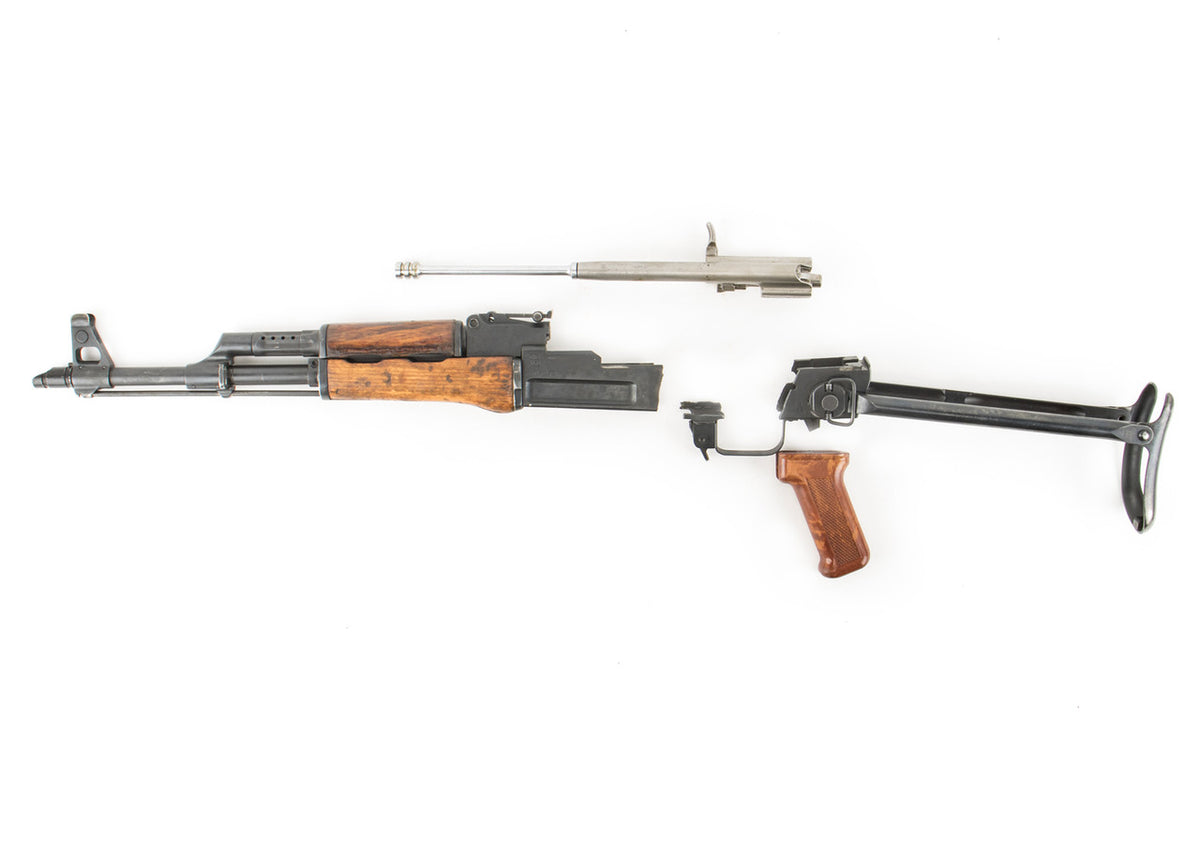 Polish Circle 11 KBK wz. 1959 Underfolder Stock Milled AK Parts Kit with Original Barrel & Matching Numbers #04973