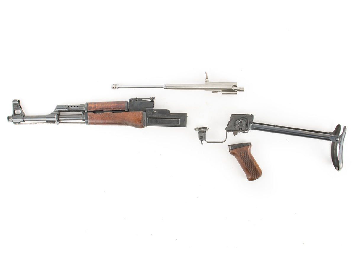 Polish Circle 11 KBK wz. 1960 Underfolder Stock Milled AK Parts Kit with Original Barrel & Matching Numbers #14095