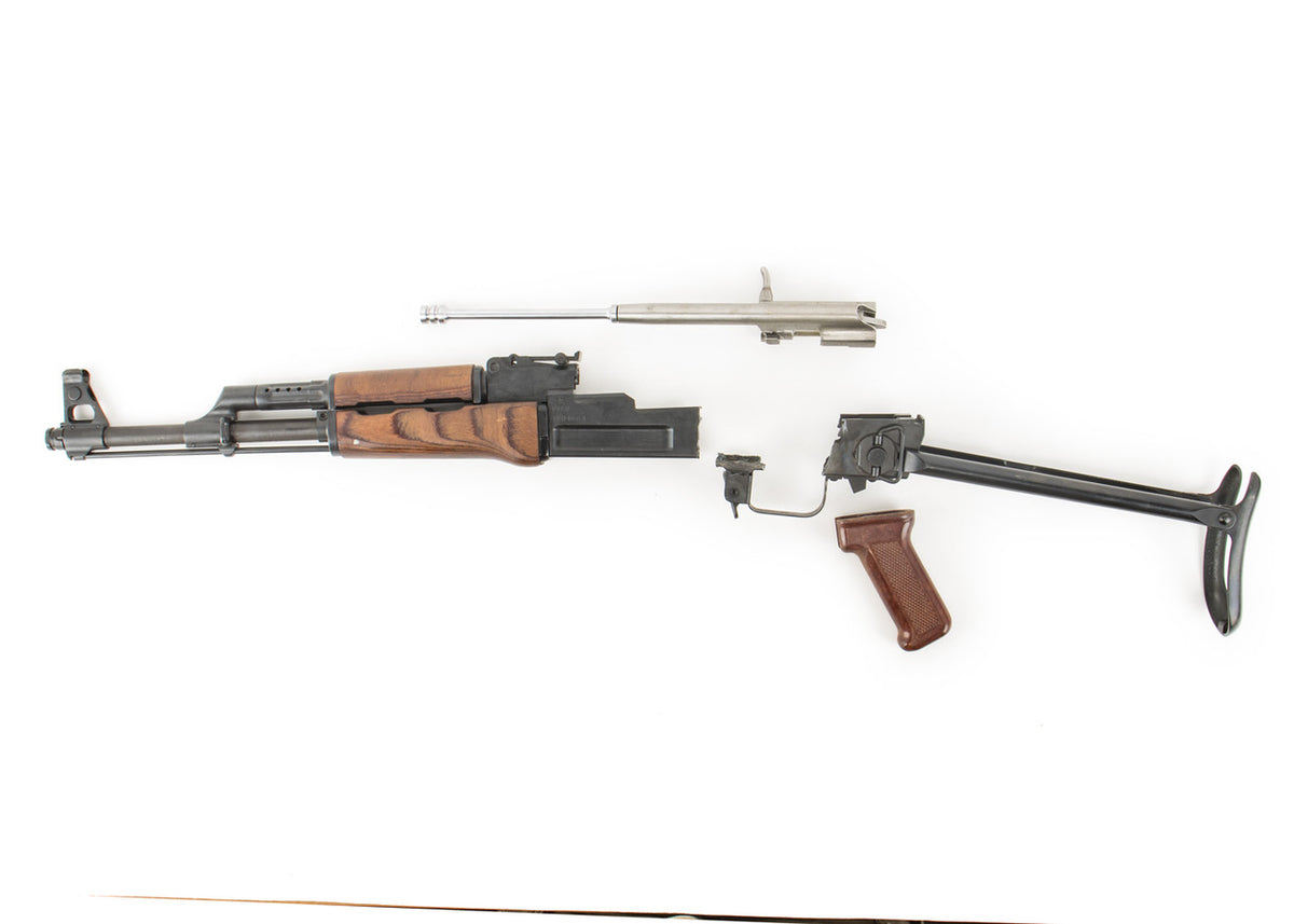 Polish Circle 11 KBK wz. 1960 Underfolder Stock Milled AK Parts Kit with Original Barrel & Non-Matching Numbers #01683