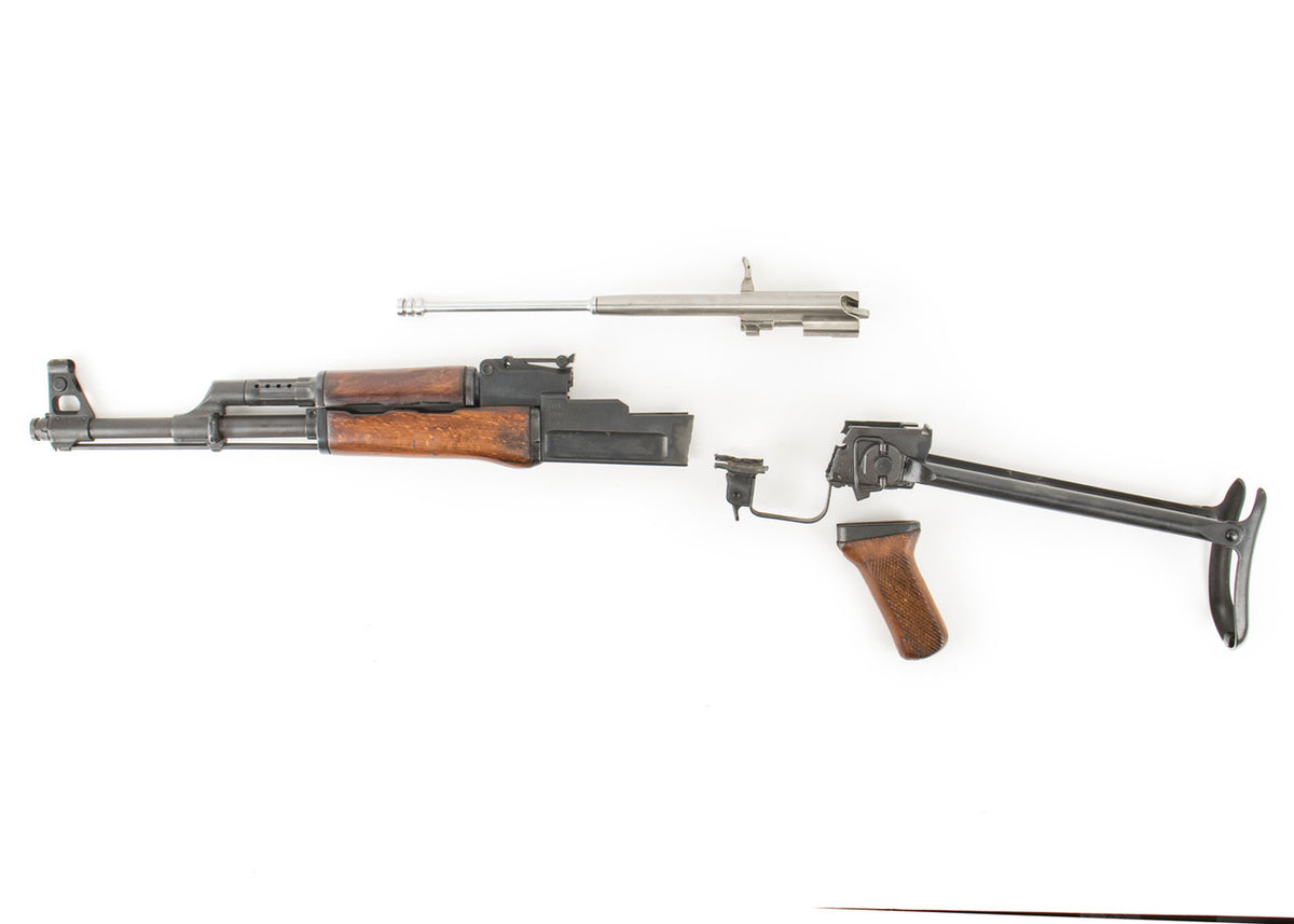 Polish Circle 11 KBK wz. 1960 Underfolder Stock Milled AK Parts Kit with Original Barrel & Matching Numbers #13224