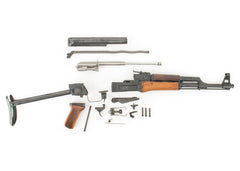 Polish Circle 11 KBK wz. 1960 Underfolder Stock Milled AK Parts Kit with Original Barrel & Matching Numbers #08141