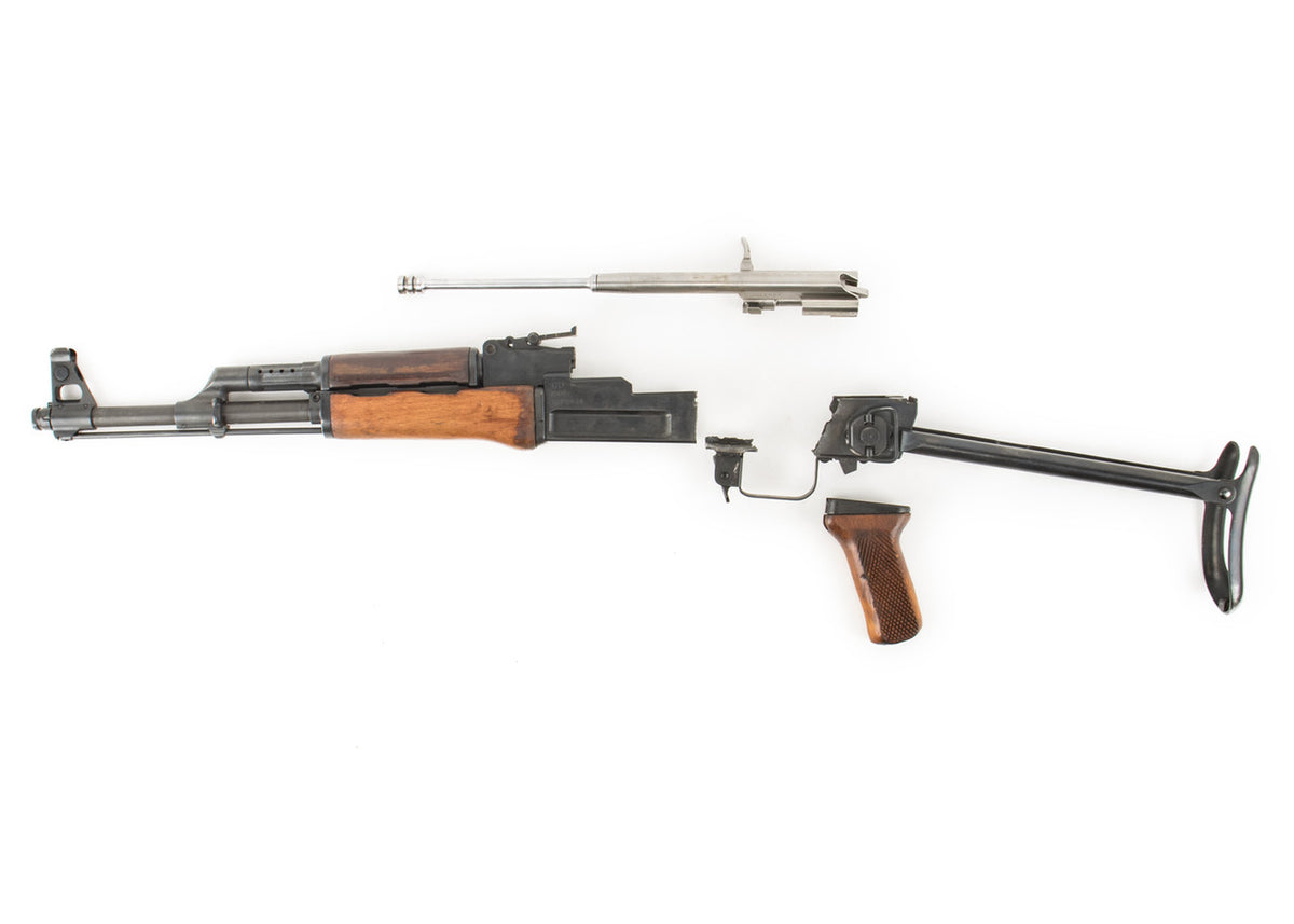 Polish Circle 11 KBK wz. 1960 Underfolder Stock Milled AK Parts Kit with Original Barrel & Matching Numbers #08141