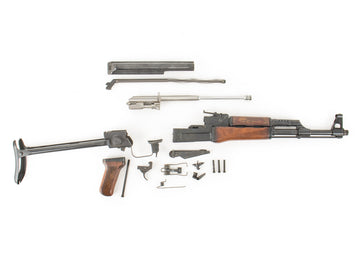 Polish Circle 11 KBK wz. 1962 Underfolder Stock Milled AK Parts Kit with Original Barrel & Matching Numbers #03820
