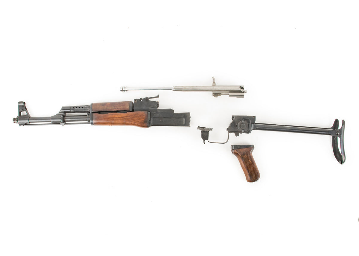 Polish Circle 11 KBK wz. 1962 Underfolder Stock Milled AK Parts Kit with Original Barrel & Matching Numbers #03820