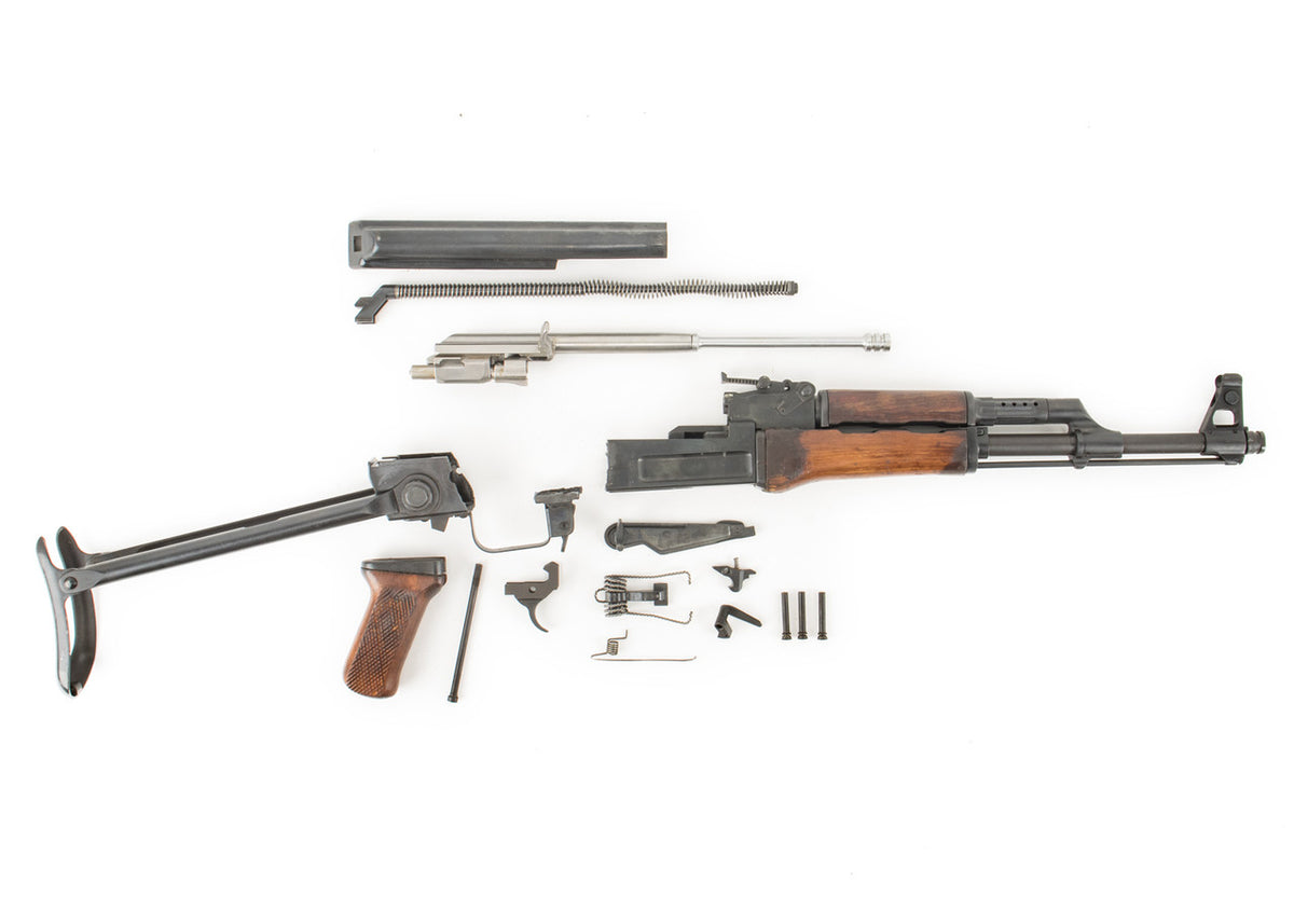 Polish Circle 11 KBK wz. 1959 Underfolder Stock Milled AK Parts Kit with Original Barrel & Matching Numbers #17769