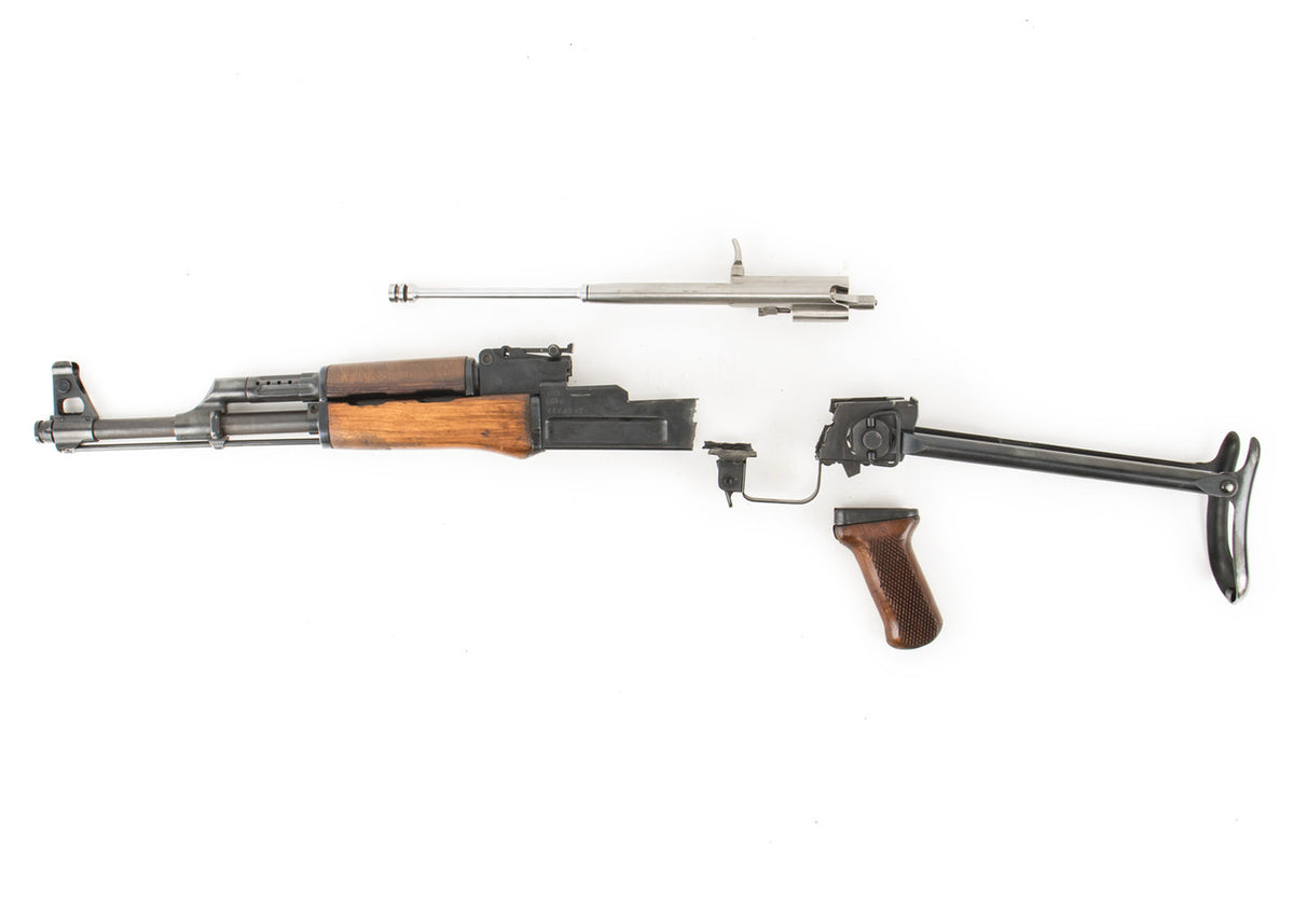 Polish Circle 11 KBK wz. 1960 Underfolder Stock Milled AK Parts Kit with Original Barrel & Matching Numbers #03942