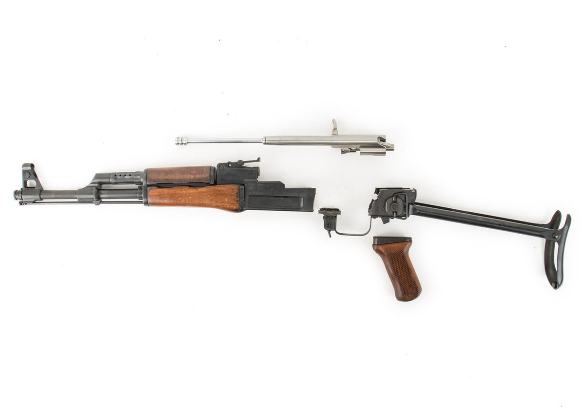 Polish Circle 11 KBK wz. 1959 Underfolder Stock Milled AK Parts Kit with Original Barrel & Matching Numbers #09320