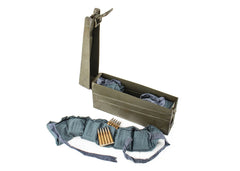 Turkish Surplus 8mm Mauser Ammo 180 Rounds - MG42 Ammo Can with 5rd Clips and Bandoliers
