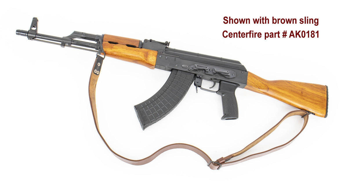 Romanian AK Leather Sling - Green