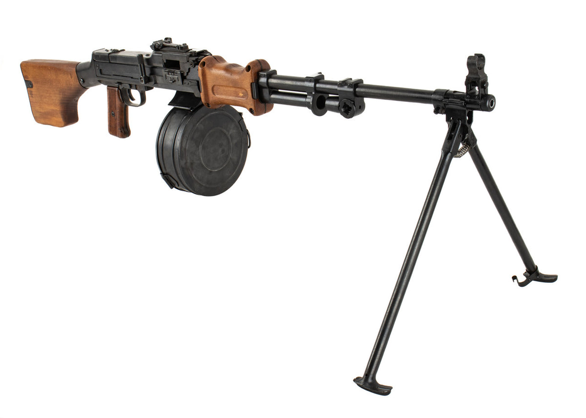 Polish Circle 11 RPD 7.62x39 Display Light Machine Gun with Drum and Belt