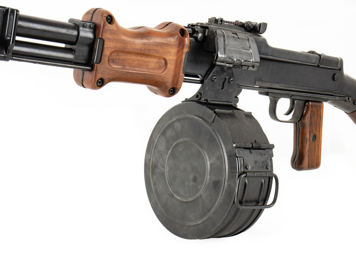 Polish Circle 11 RPD 7.62x39 Display Light Machine Gun with Drum and Belt