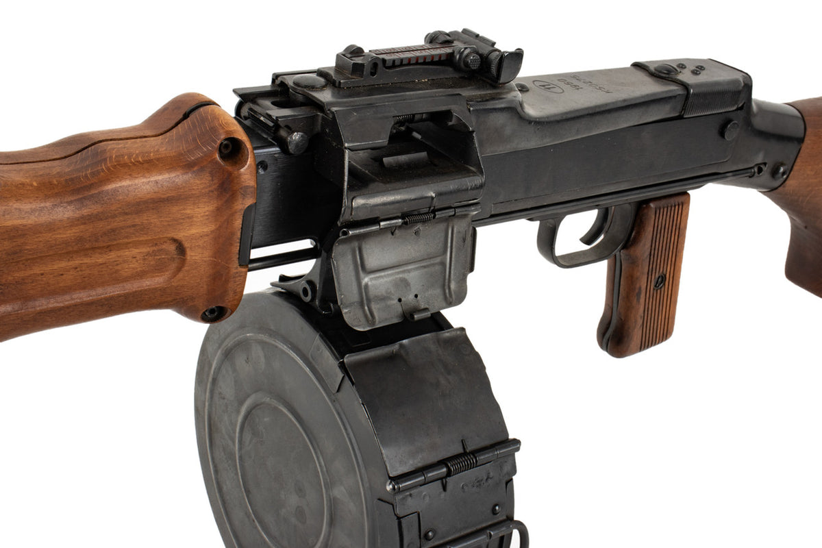 Polish Circle 11 RPD 7.62x39 Display Light Machine Gun with Drum and Belt
