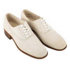 Italian White Leather Dress Shoes - Like New