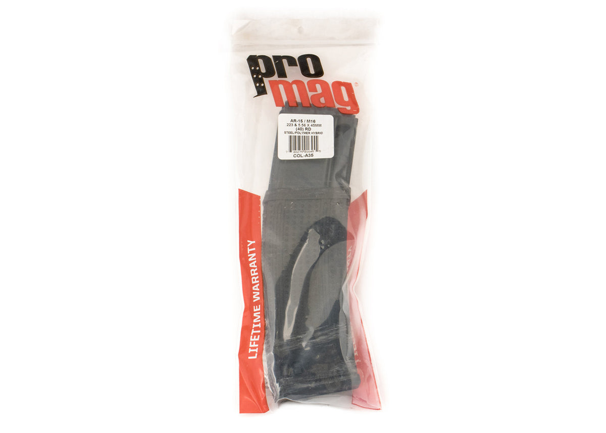 ProMag AR-15/M16 5.56x45mm Black Polymer 40rd Magazine