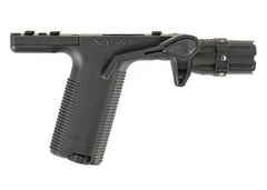 NcStar VISM Vertical Grip with Strobe Flashlight 250 Lumens LED 2 CR123A KeyMod Black