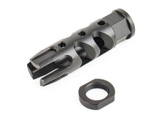 Fostech Strake Brake for .223/5.56 AR-15 Rifles - 1/2X28 Thread Pitch - Black Nitride Finish - 2503-BN-5.56