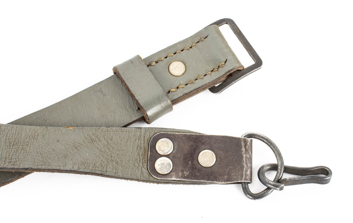 AK Romanian Leather Rifle Sling - Gray