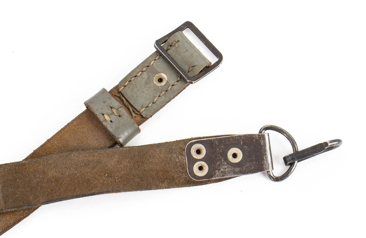 AK Romanian Leather Rifle Sling - Gray