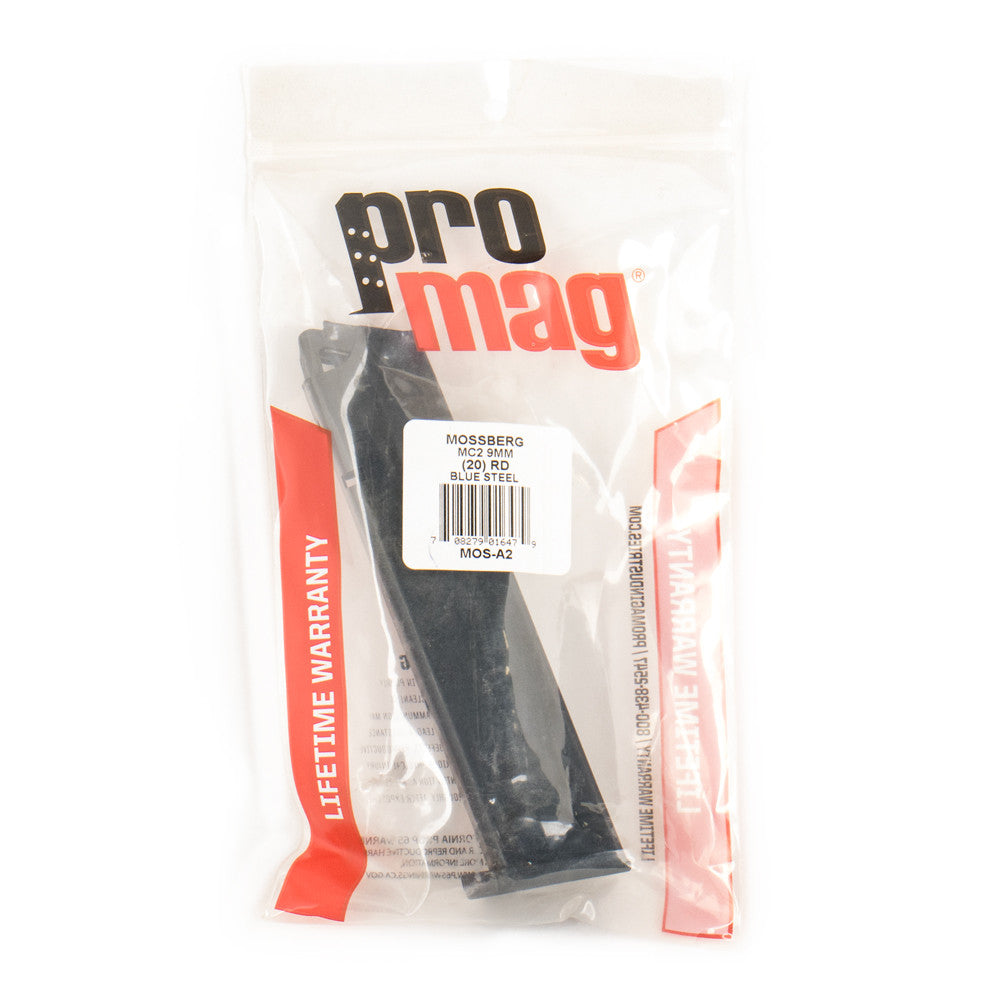ProMag Mossberg MC2 9mm 20rd Magazine - Blued Steel