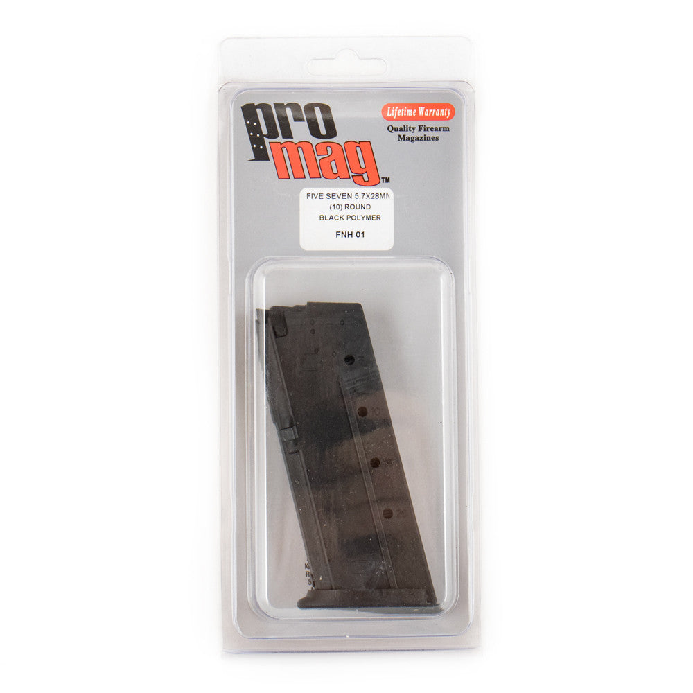 PROMAG 5.7X28MM 10RD FN FIVE SEVEN BLACK POLYMER MAGAZINE