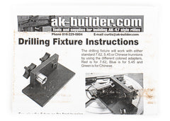 AK Trunnion Rivet Hole Drilling Fixture - Red & Blue