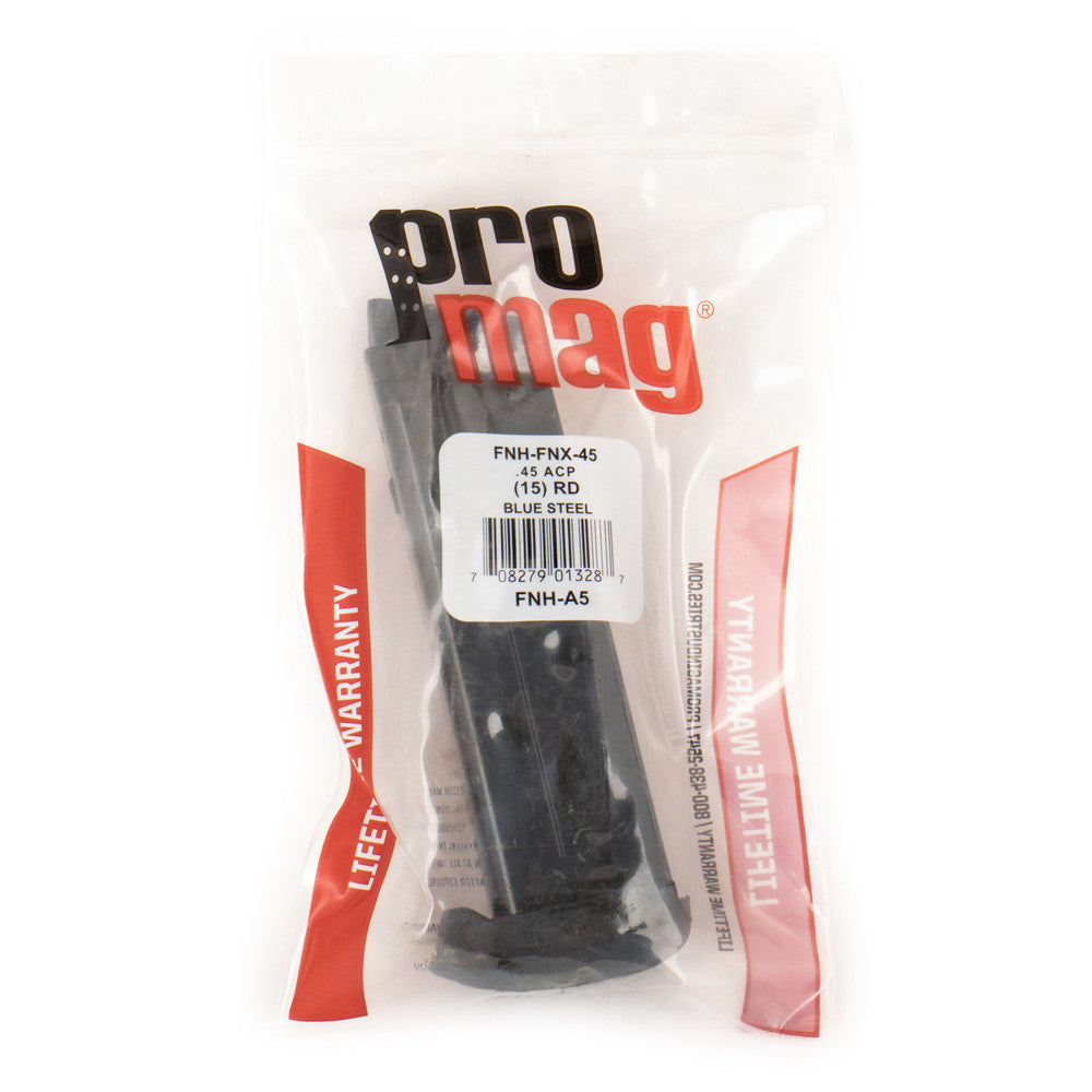 ProMag .45 ACP 15rd FN FNX Blued Steel Magazine