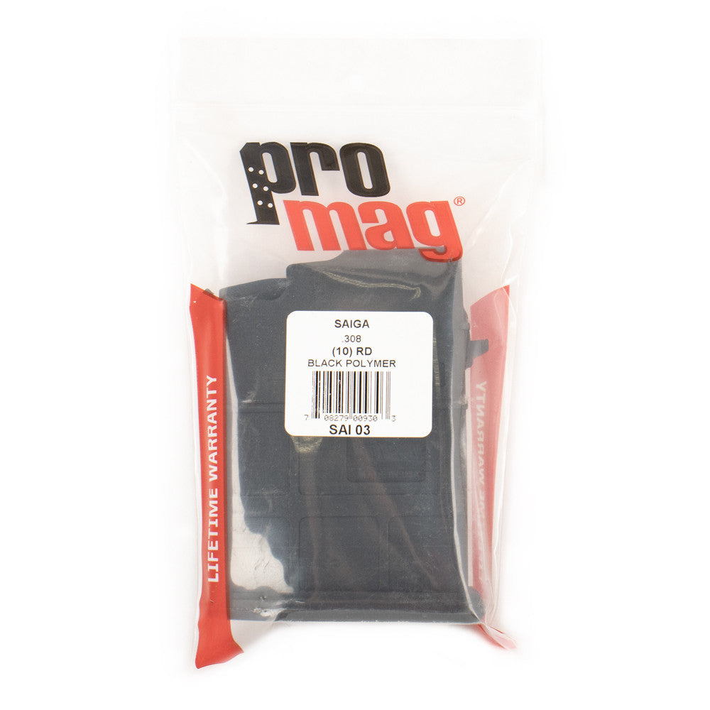 ProMag Saiga .308 10rd Black Polymer Magazine
