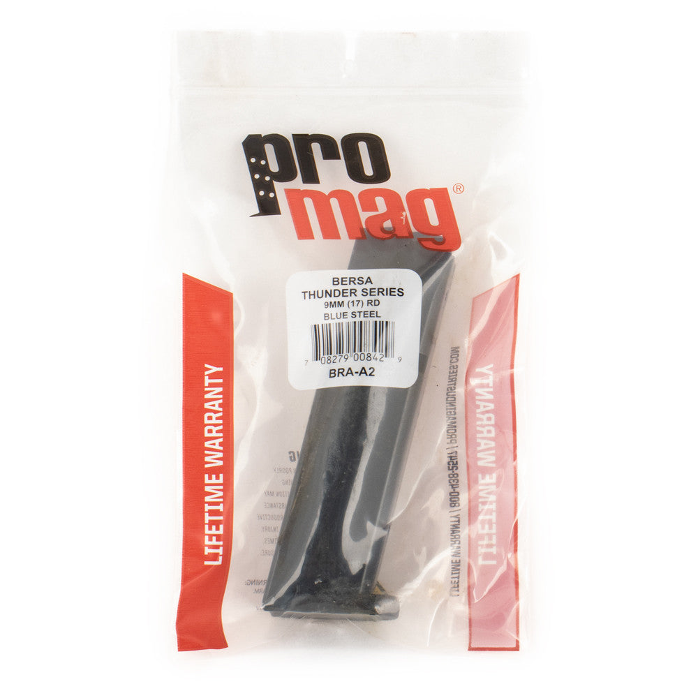ProMag 17rd 9mm Bersa Thunder 9 Blued-Steel Magazine