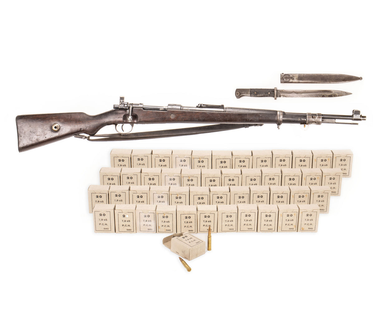 Collectible Portuguese M937A 8mm Mauser Bolt Action Rifle - Overall Surplus Good Condition (29)