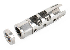 Fostech Strake Brake for .223/5.56 AR-15 Rifles - 1/2X28 Thread Pitch - Stainless Steel Finish