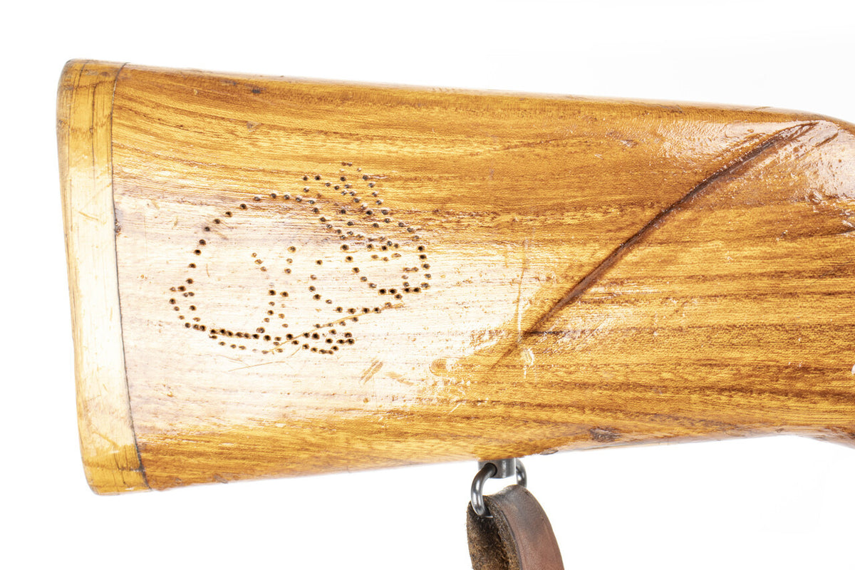 SKS Yugo M59/66 Rifle - Sporterized Sights - Good Condition - Trench Art Floral Rabbit