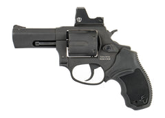 Taurus 856 T.O.R.O. 38 Special +P 6 Shot 3" Matte Black Stainless Steel Barrel Cylinder & Frame Black Rubber Grip Riton Red Dot