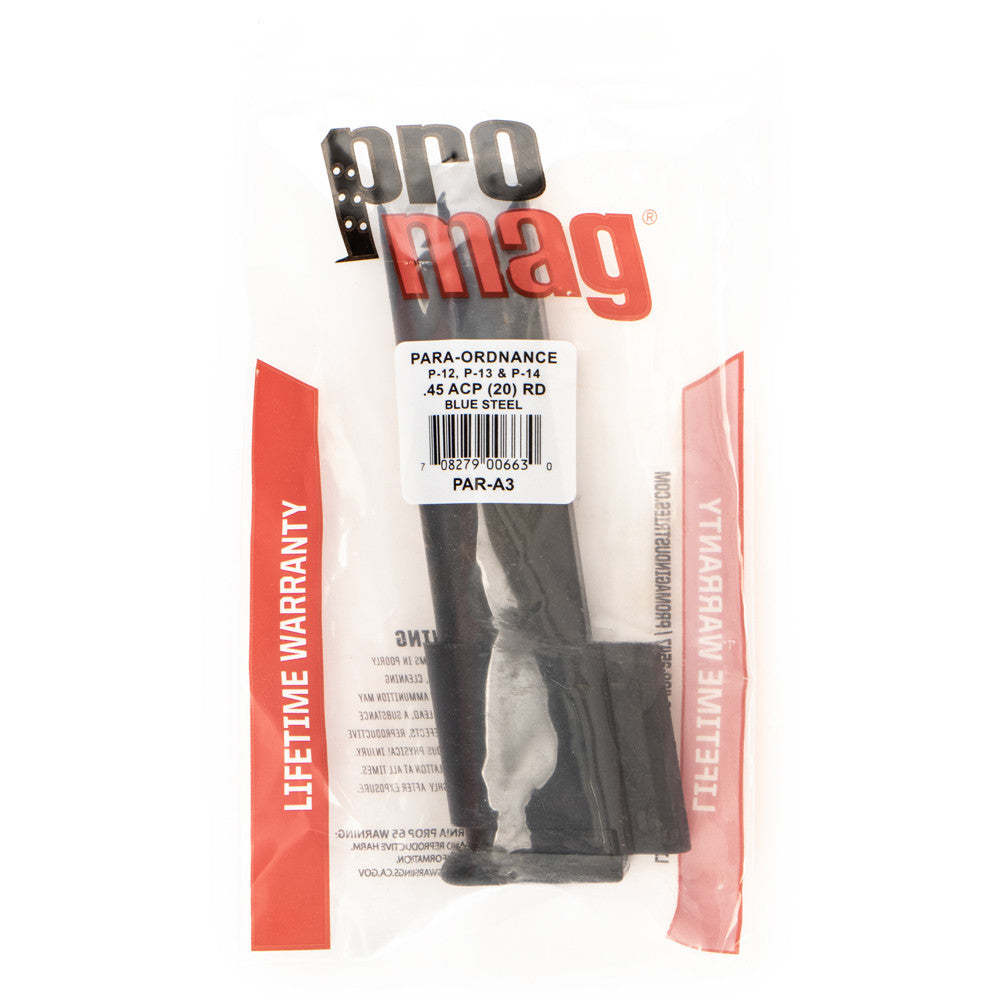 PROMAG .45 ACP 20RD WART HOG/P12/P13/P14 BL - PAR-A3