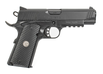 EAA Girsan MC1911 Commander 9mm Luger 4.40" 9+1 Black Checkered Laminate Grip